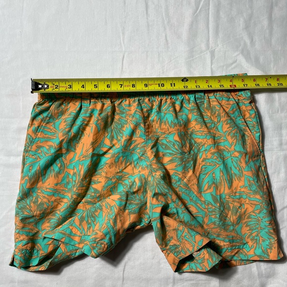 Columbia PFG Super backcast water shorts electric turquoise Hawaiian print L - Picture 6 of 10